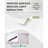 YSAGi Frosted Transparent Desk Pad, 43×30.7inch, PVC, Non-Slip, Heat Resistant & Waterproof(43″ x 30.7″)