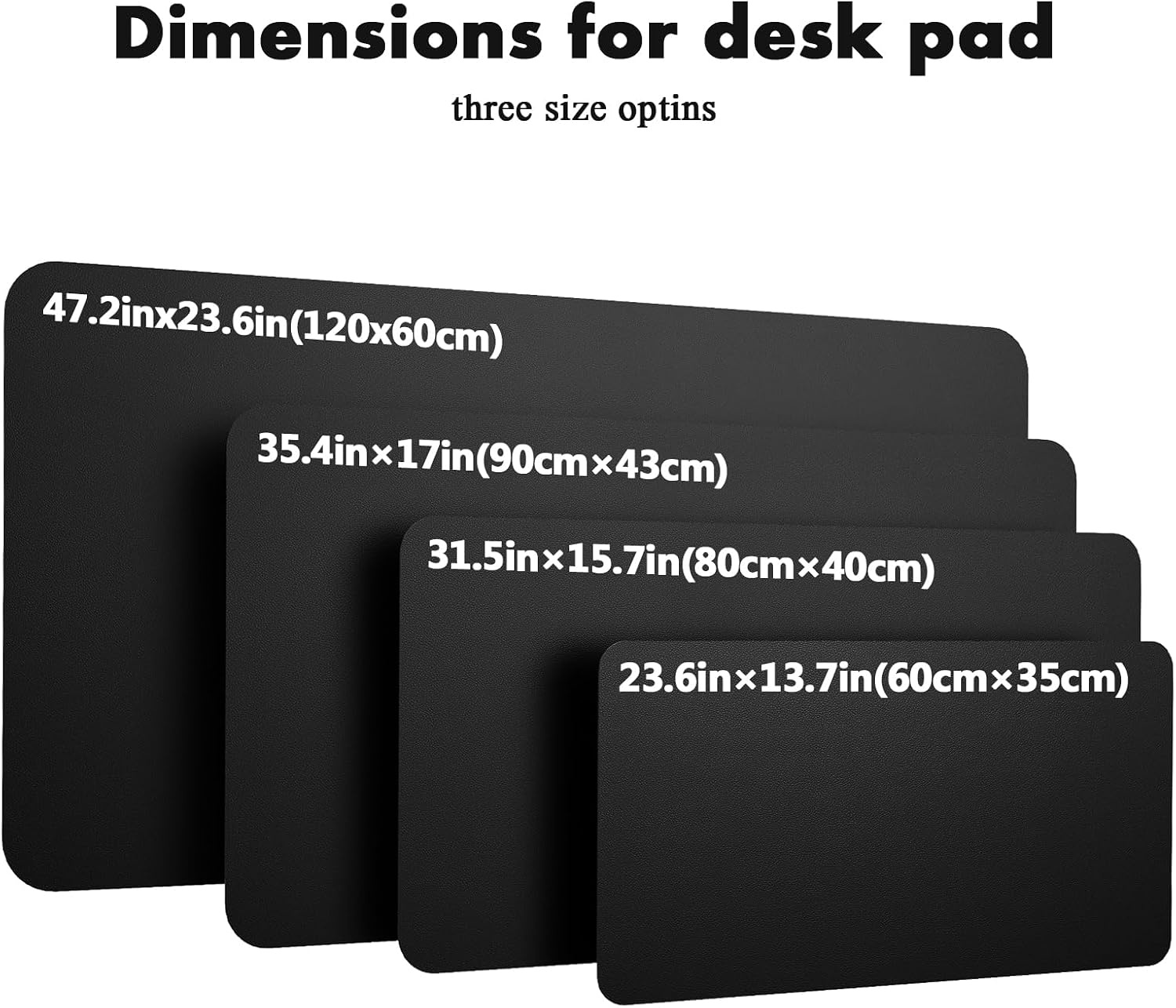 image:imageYSAGi DoubleSided Cork PU Leather Waterproof Desk Pad Protector for OfficeBlackcork
