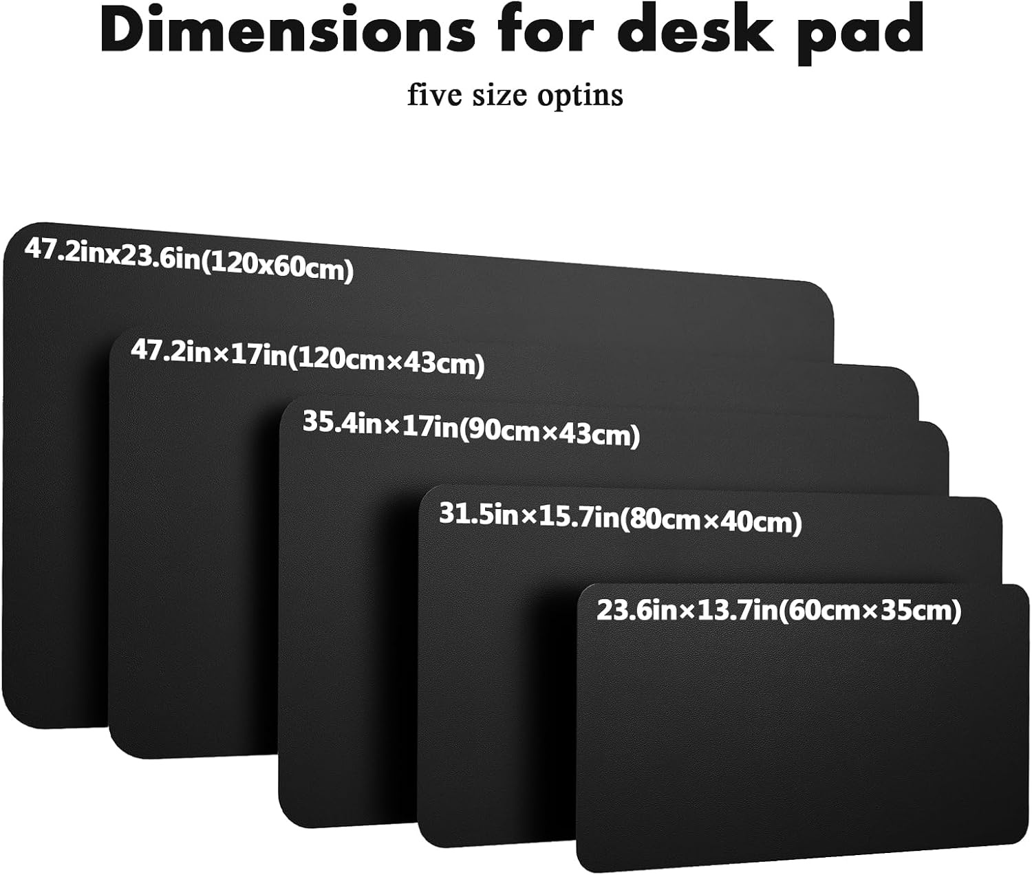 image:imageYSAGi DoubleSided Cork PU Leather Waterproof Desk Pad Protector for OfficeBlackcork