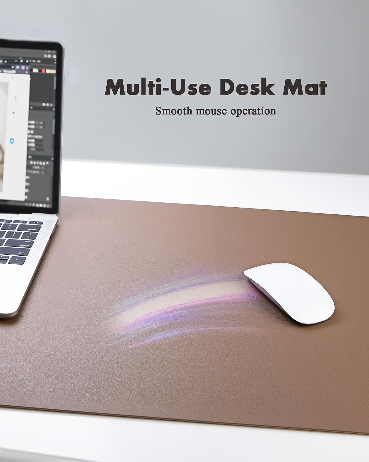 image:imageYSAGi DoubleSided Cork PU Leather Waterproof Desk Pad Protector for OfficeCoffeecork