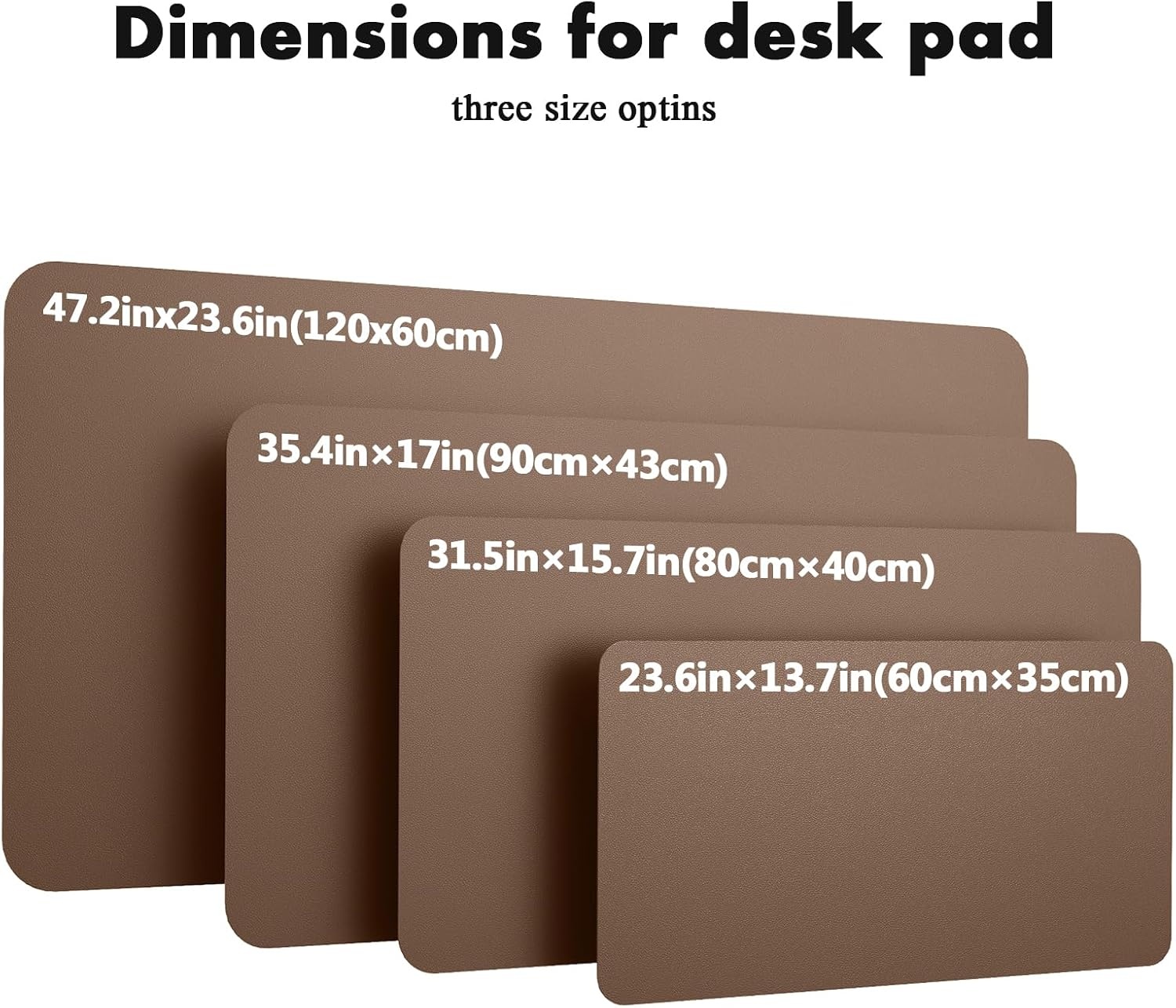 image:imageYSAGi DoubleSided Cork PU Leather Waterproof Desk Pad Protector for OfficeCoffeecork