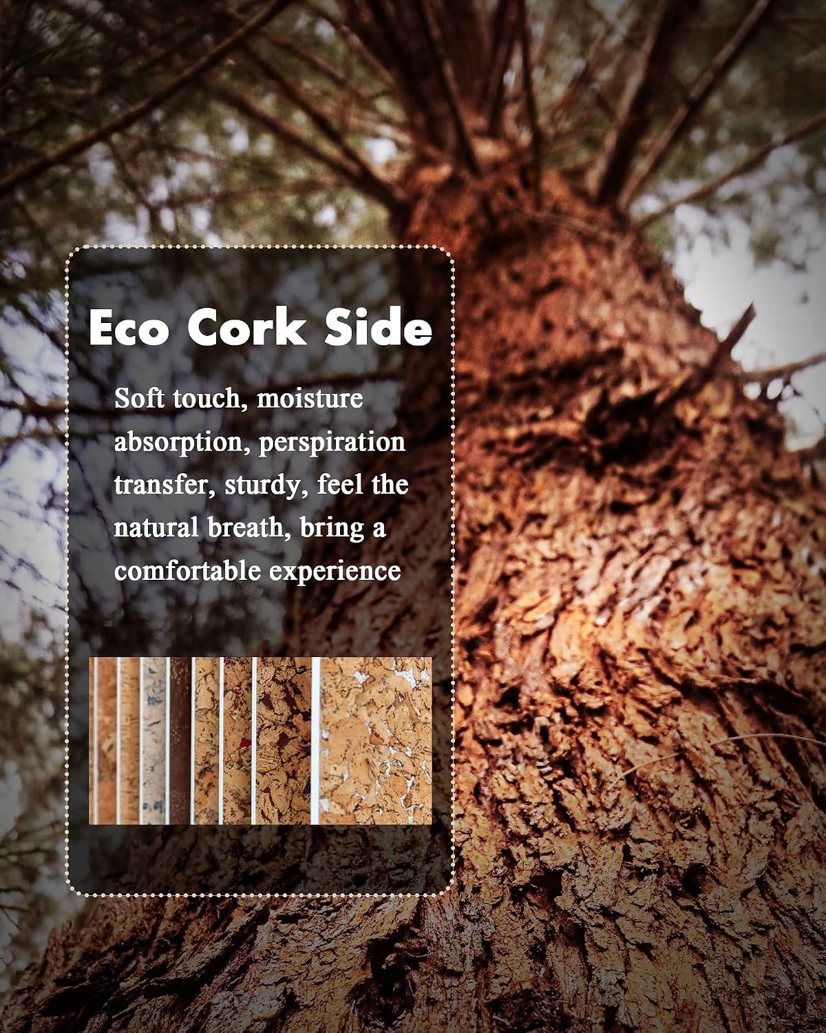 image:imageYSAGi DoubleSided Cork PU Leather Waterproof Desk Pad Protector for OfficeCoffeecork