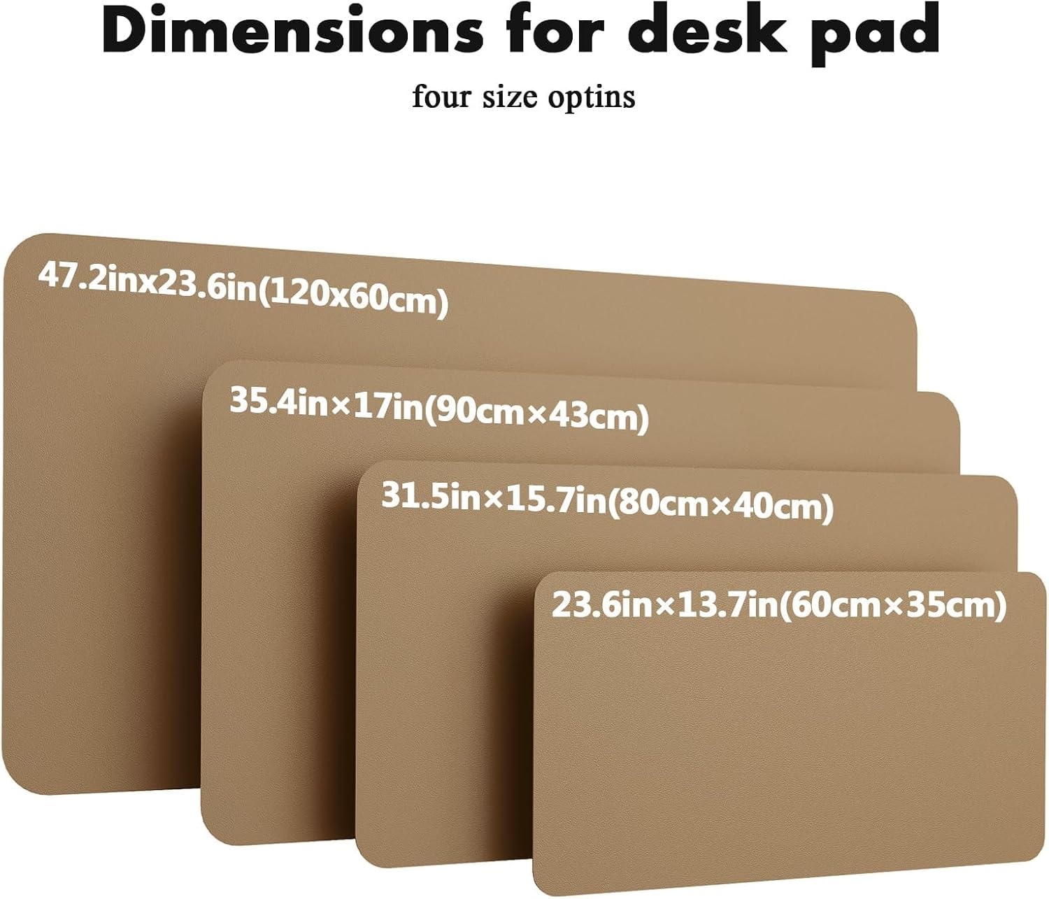 image:imageYSAGi DoubleSided Cork PU Leather Waterproof Desk Pad Protector for OfficeKhakicork