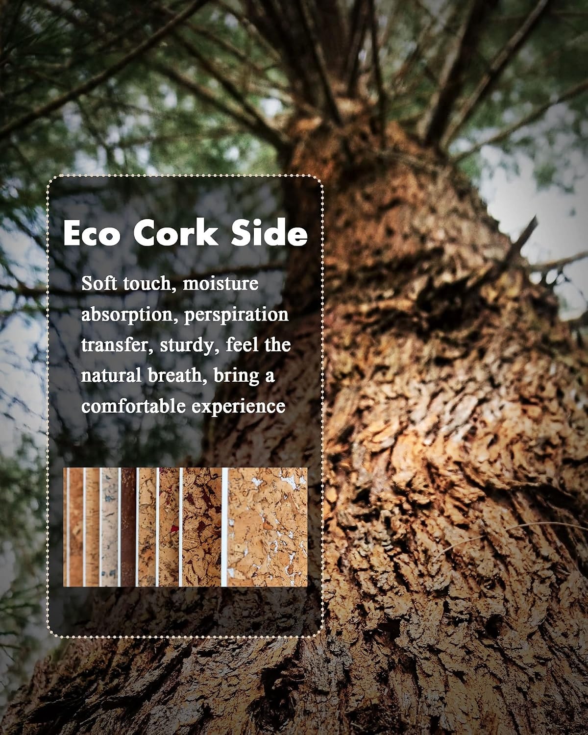image:imageYSAGi DoubleSided Cork PU Leather Waterproof Desk Pad Protector for OfficeKhakicork