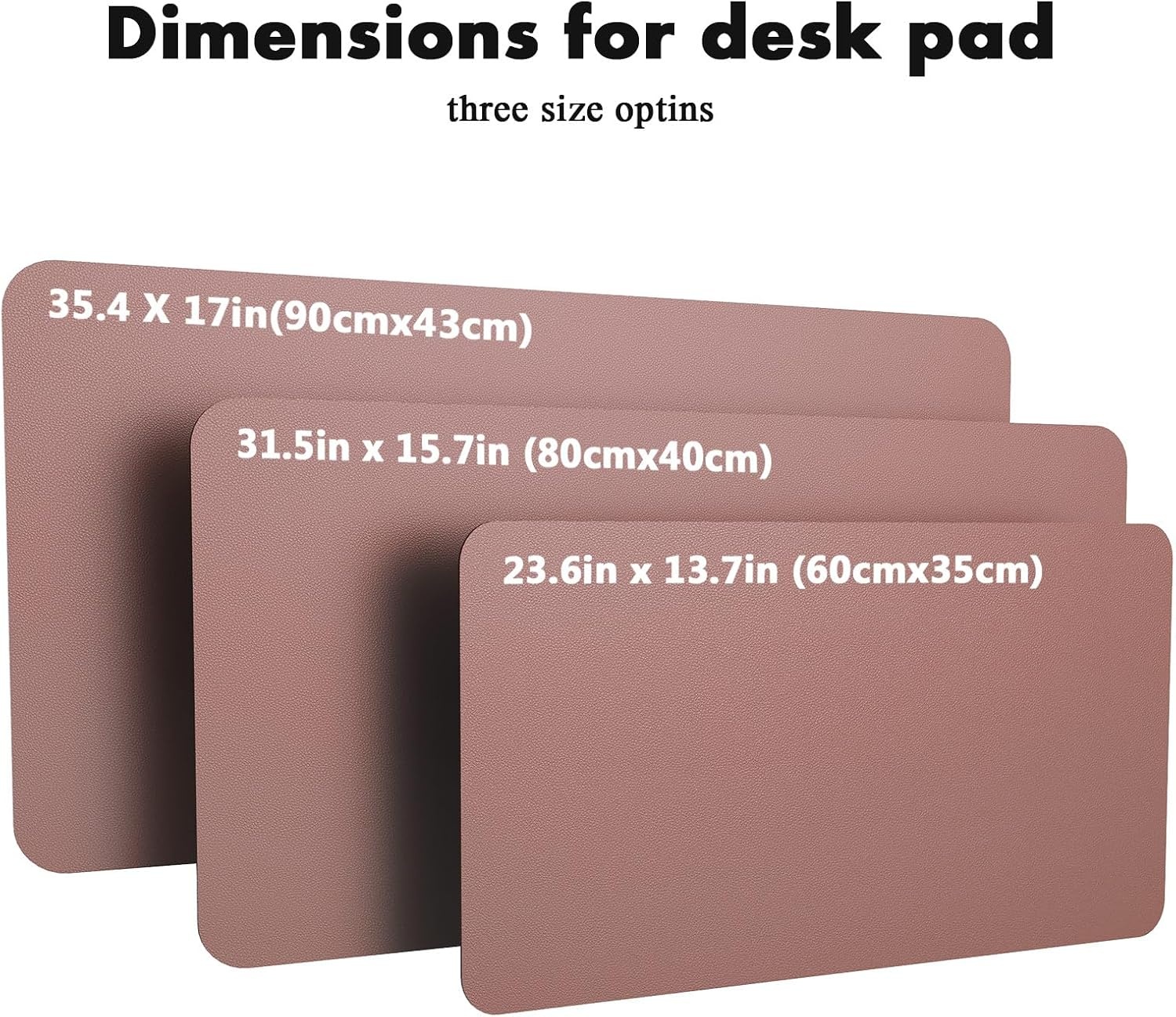 image:imageYSAGi DoubleSided Cork PU Leather Waterproof Desk Pad Protector for OfficePale MauveCork