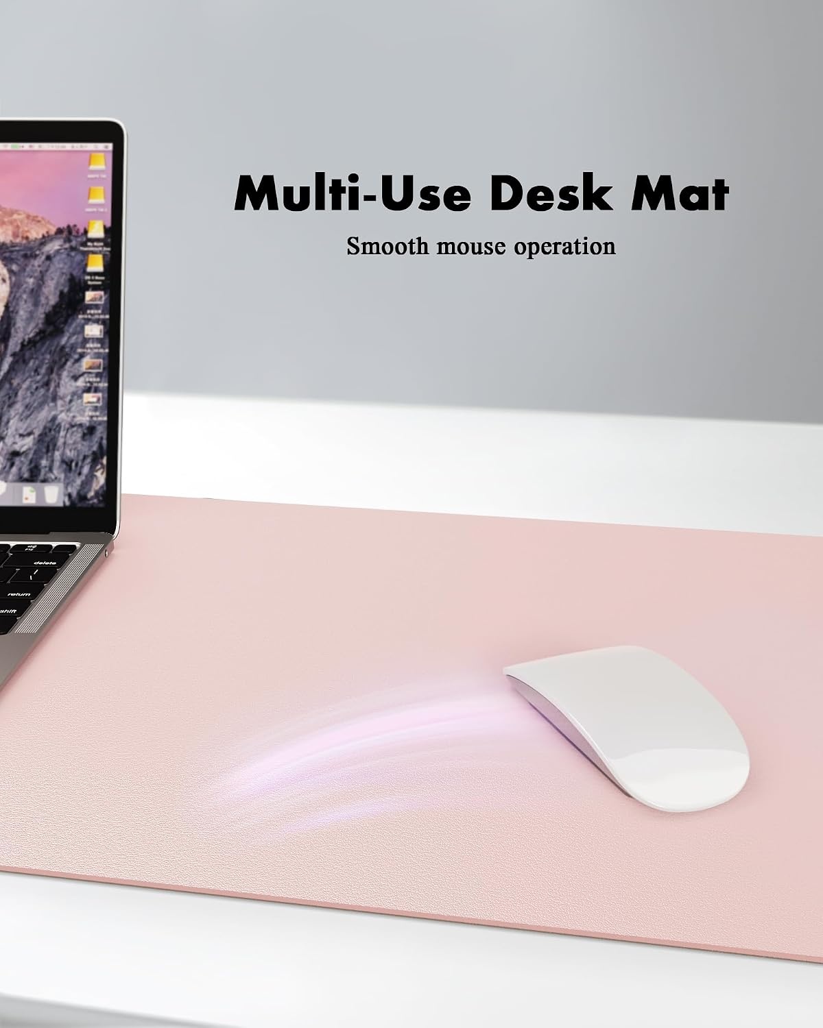 image:imageYSAGi DoubleSided Cork PU Leather Waterproof Desk Pad Protector for OfficePinkcork