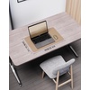 YSAGi Double-Sided Cork PU Leather Waterproof Desk Pad Protector for Office(Apricot+cork)
