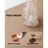 YSAGi Double-Sided Cork PU Leather Waterproof Desk Pad Protector for Office(Apricot+cork)
