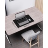 YSAGi Double-Sided Cork PU Leather Waterproof Desk Pad Protector for Office(Black+cork)