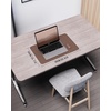 YSAGi Double-Sided Cork PU Leather Waterproof Desk Pad Protector for Office(Chocolate)