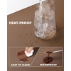 YSAGi Double-Sided Cork PU Leather Waterproof Desk Pad Protector for Office(Coffee+cork)