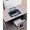 YSAGi Double-Sided Cork PU Leather Waterproof Desk Pad Protector for Office(Dark Blue)
