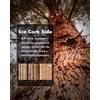 YSAGi Double-Sided Cork PU Leather Waterproof Desk Pad Protector for Office(Khaki+cork)