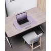 YSAGi Double-Sided Cork PU Leather Waterproof Desk Pad Protector for Office(Light Purple)
