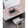 YSAGi Double-Sided Cork PU Leather Waterproof Desk Pad Protector for Office(Pale Mauve/Cork)