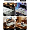 YSAGi Leather Office Desk Pad Protector, Large Mouse Pad, Non-Slip, PU Leather, Laptop Desk Blotter, Waterproof Writing Pad for Office and Home, Black, 23.6″ x 13.8″(Grayish Green)