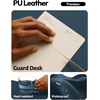YSAGi Leather Office Desk Pad Protector, Large Mouse Pad, Non-Slip, PU Leather, Laptop Desk Blotter, Waterproof Writing Pad for Office and Home, Black, 23.6″ x 13.8″(Dark Blue)
