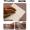 YSAGi Leather Office Desk Pad Protector, Large Mouse Pad, Non-Slip, PU Leather, Laptop Desk Blotter, Waterproof Writing Pad for Office and Home, Black, 23.6″ x 13.8″(Chocolate)