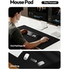 YSAGi Leather Office Desk Pad Protector, Large Mouse Pad, Non-Slip, PU Leather, Laptop Desk Blotter, Waterproof Writing Pad for Office and Home, Black, 23.6″ x 13.8″(Black)