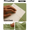 YSAGi Leather Office Desk Pad Protector, Large Mouse Pad, Non-Slip, PU Leather, Laptop Desk Blotter, Waterproof Writing Pad for Office and Home, Black, 23.6″ x 13.8″(Green)