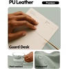 YSAGi Leather Office Desk Pad Protector, Large Mouse Pad, Non-Slip, PU Leather, Laptop Desk Blotter, Waterproof Writing Pad for Office and Home, Black, 23.6″ x 13.8″(Grayish Green)