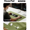 YSAGi Leather Office Desk Pad Protector, Large Mouse Pad, Non-Slip, PU Leather, Laptop Desk Blotter, Waterproof Writing Pad for Office and Home, Black, 23.6″ x 13.8″(Green)