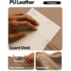 YSAGi Leather Office Desk Pad Protector, Large Mouse Pad, Non-Slip, PU Leather, Laptop Desk Blotter, Waterproof Writing Pad for Office and Home, Black, 23.6″ x 13.8″(Khaki)