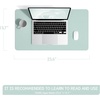 YSAGi Non-Slip Leather Desk Pad, Waterproof Laptop Computer Desk Keyboard Mat, Table Protector Blotter Mat, Large Mouse Pad for Office/Work/Home/Decor(Pink, 23.6″ x 13.7″)(Mint Green)