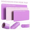 YSAGi Non-Slip Leather Desk Pad, Waterproof Laptop Computer Desk Keyboard Mat, Table Protector Blotter Mat, Large Mouse Pad for Office/Work/Home/Decor(Pink, 23.6″ x 13.7″)(Purple)