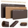YSAGi Non-Slip Leather Desk Pad, Waterproof Laptop Computer Desk Keyboard Mat, Table Protector Blotter Mat, Large Mouse Pad for Office/Work/Home/Decor(Pink, 23.6″ x 13.7″)(Dark Brown)